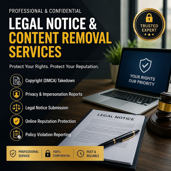 provide youtube content removal and reputation management support