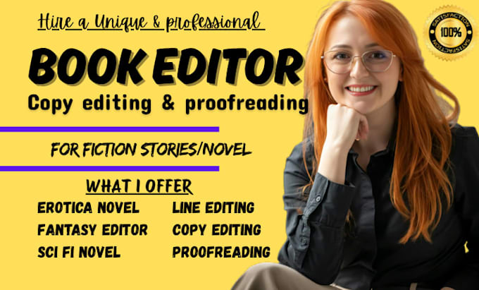 copy edit and proofread your romance erotica sci fi novel