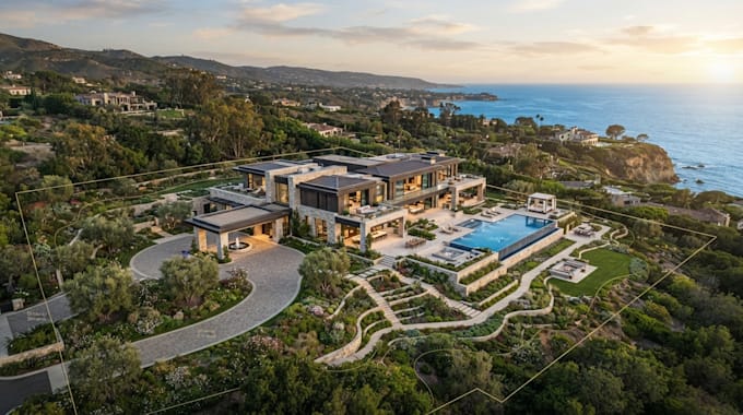 design a luxury estate master plan site layout and property map