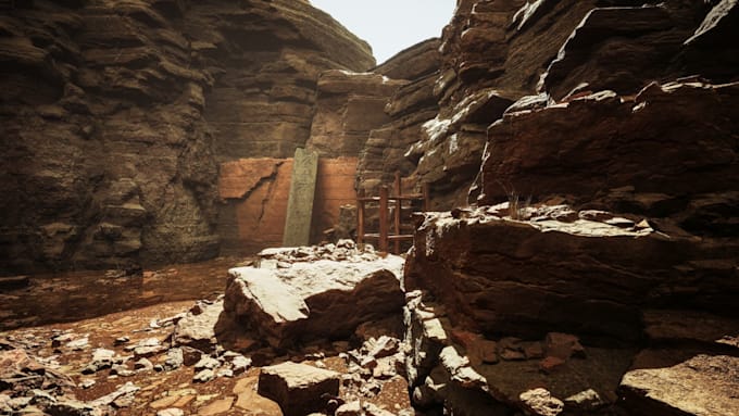 do 3d environment, 3d game environment, unreal engine terrain and virtual world