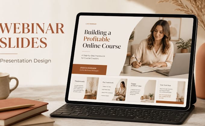design training, webinar and online course presentations