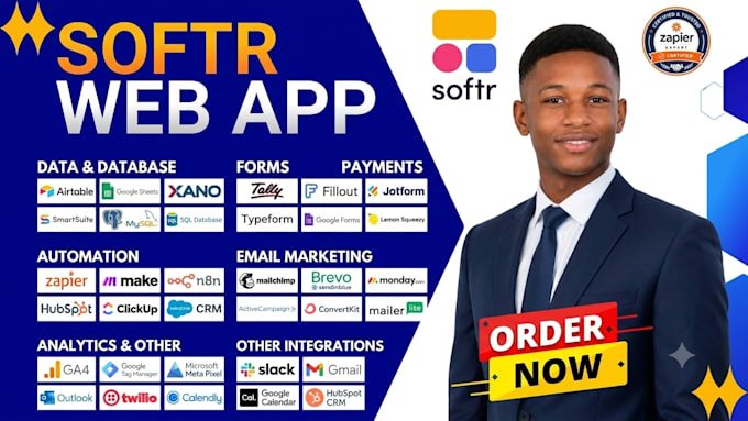 build custom softr webapp with airtable database and client portal