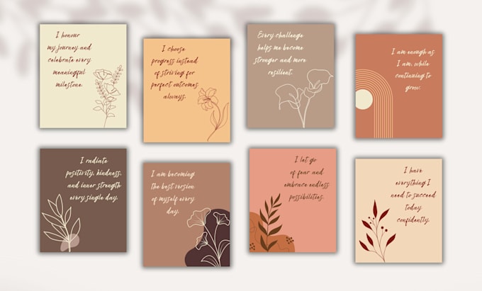 design custom and beautiful affirmation cards