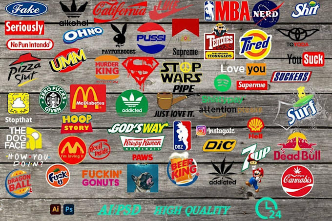 design a custom logo parody