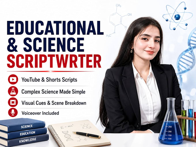 write engaging science and chemistry script  with voiceover