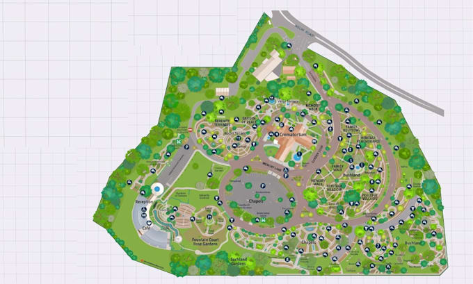 create custom 3d maps, wayfinding maps, event maps and visitor guide