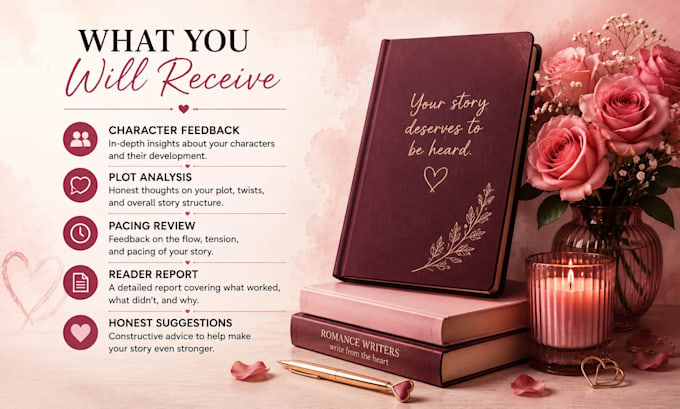 beta read your romance novel and provide honest feedback