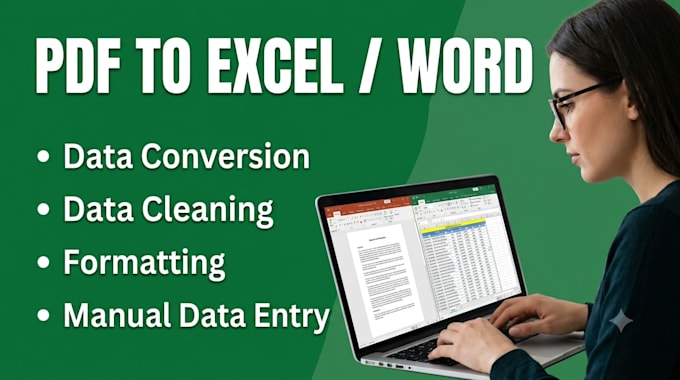bookkeeping, accounting and financial data entry in excel