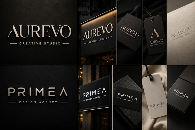 design a minimalist typographic logo for your brand