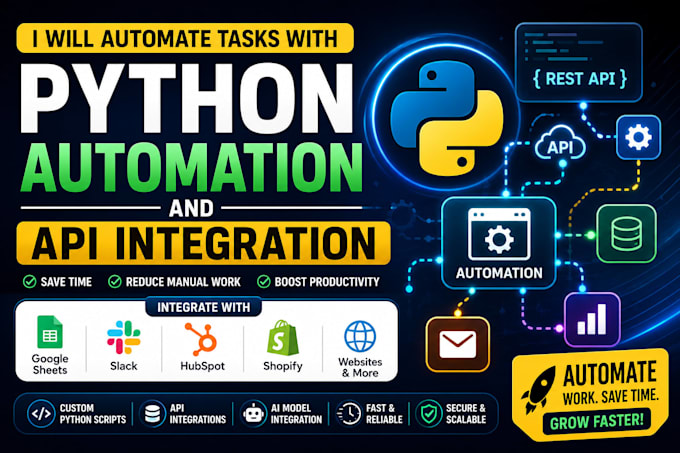 automate tasks with python scripts and API integration