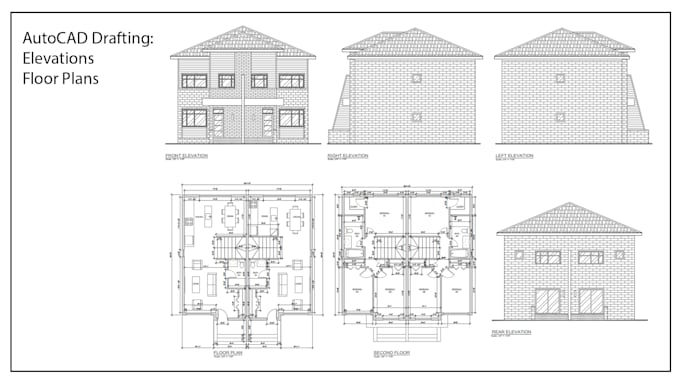 draft architectural and construction drawings