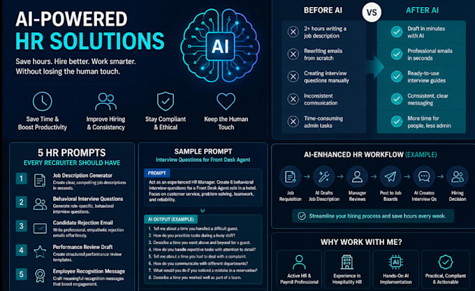 create custom ai prompts and workflows for HR teams