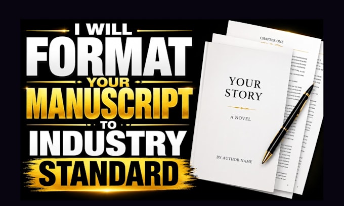 format your manuscript to industry standard