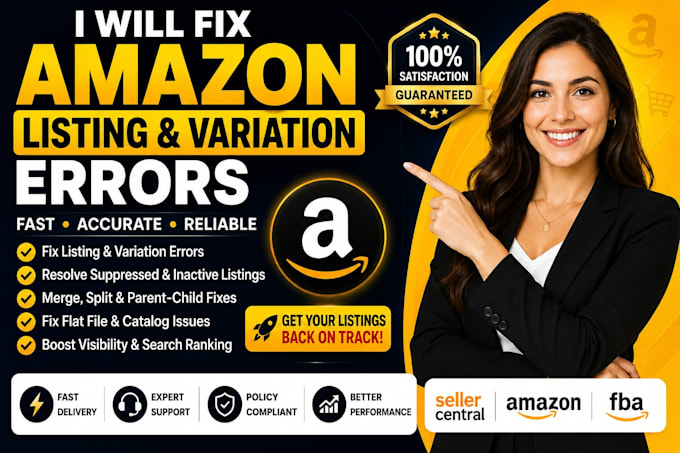 fix amazon listing issues variation errors parent child listings catalog issue