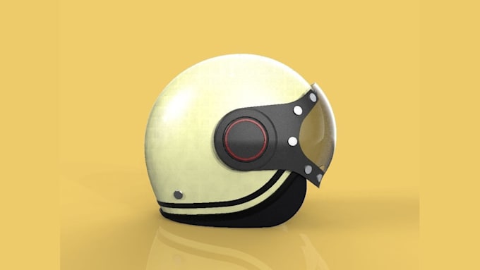 design custom motorcycle and helmet 3d cad models