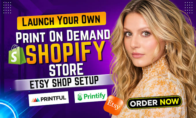 do printiful printify shopify print on demand store etsy shop pod shopify store