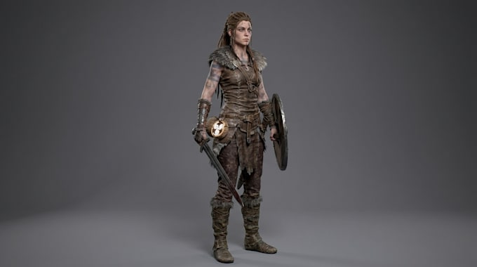 create game 3d unity models, low poly, realistic game character for unity game