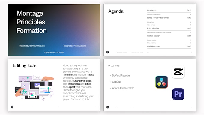 design a clean, professional presentation in figma
