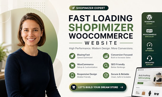 build fast loading shoptimizer theme woocommerce ecommerce wordpress website