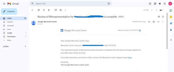 fix google merchant, misrepresentation and suspension