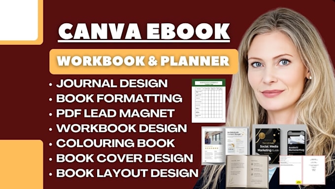 design editable canva ebook,canva workbook, journal redesign canva,canva ebook