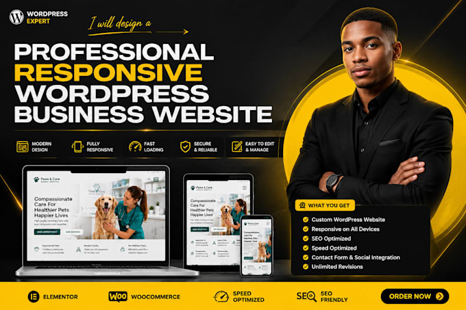 design a professional wordpress business website