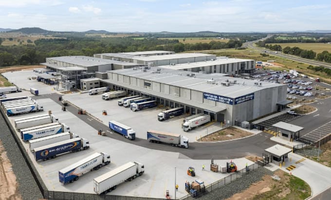 design a warehouse, logistics center, and industrial building in 3d