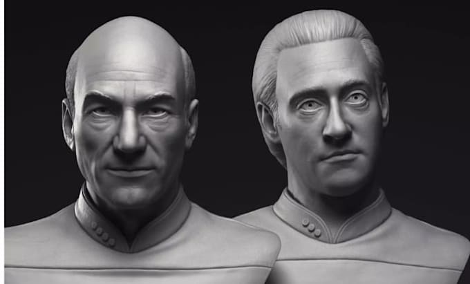sculpt custom 3d head model 3d face 3d bust model action figure stl 3d printing