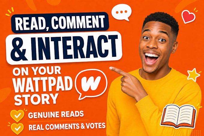 interact, read, comment and promote your wattpad and inkitt story
