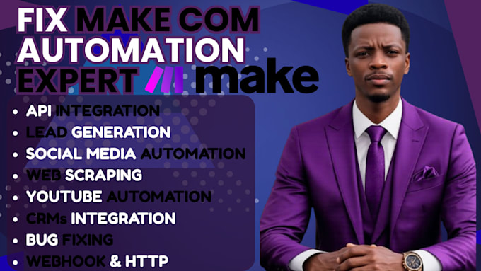 setup, make com automation make com made com fix make scenario n8n automation