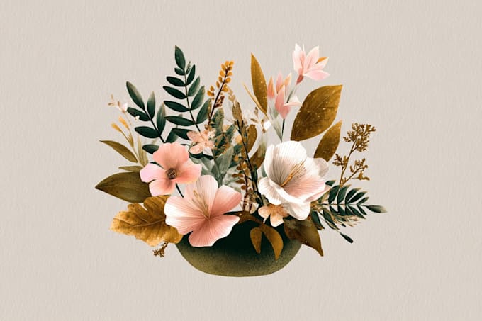 create boho, botanical, whimsical, and floral logo design