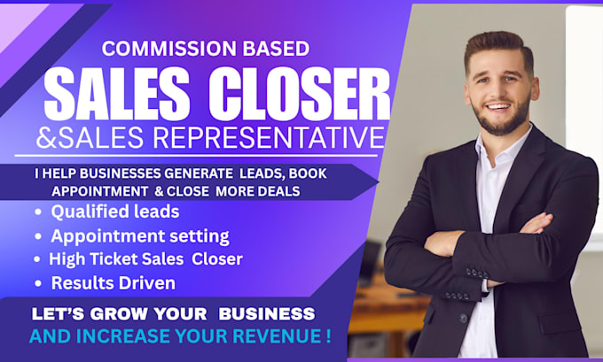 be b2bsdr sales representative outbound sales lead generation appointment setter