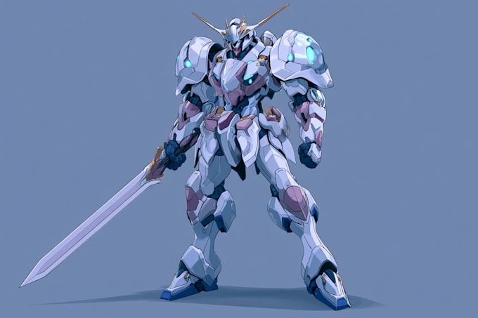 do mecha robot gundam illustrations