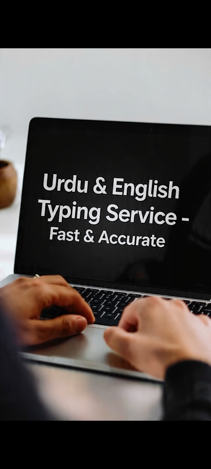do urdu and english typing and data entry