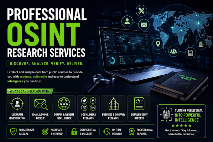 conduct professional osint research using public sources