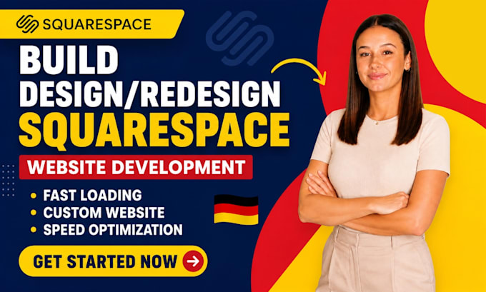 build squarespace website design, german squarspace redesign and blog setup