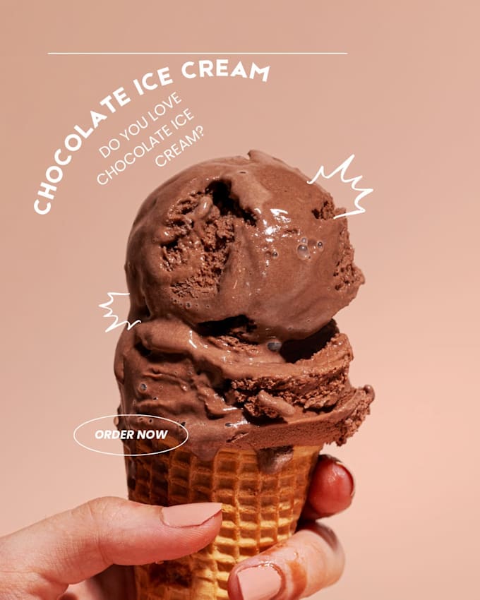 make a ice cream shop logo