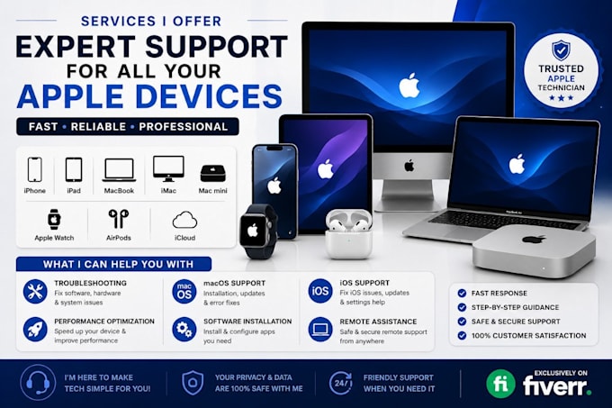 provide apple device technical support