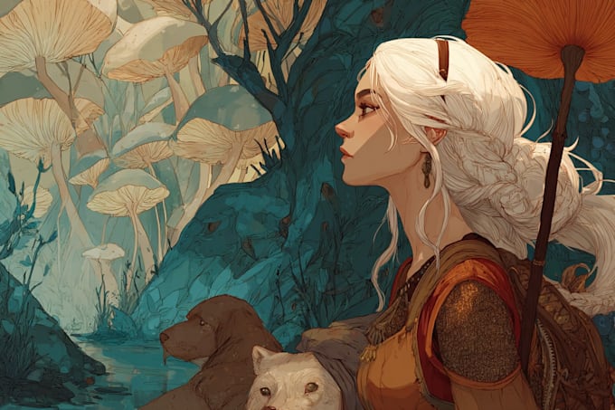 draw a fantasy illustration for you