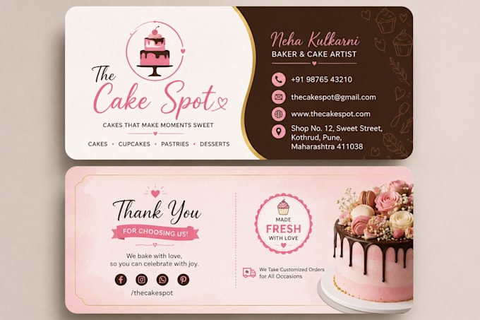 design professional and modern business card