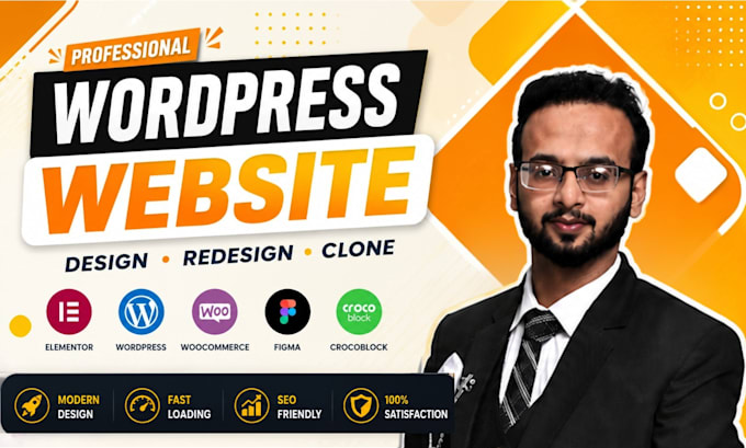 redesign your elementor website into a modern responsive wordpress site