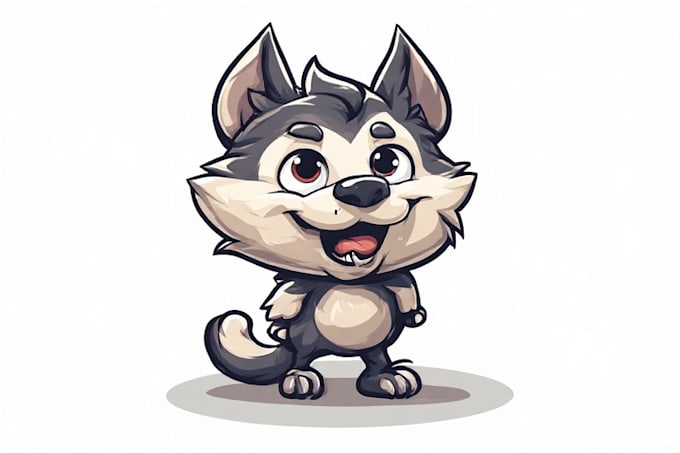 create a cartoon minimalist mascot style
