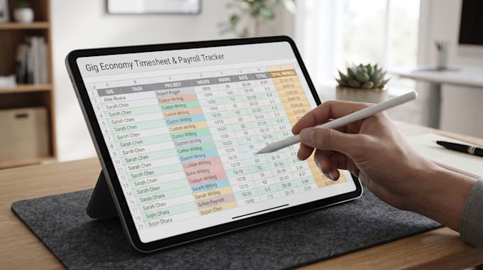 create automated employee timesheet, attendance and payroll tracker in excel