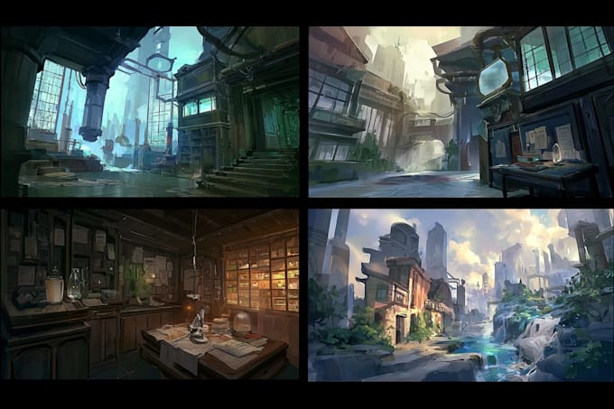 do the landscape illustration or concept art for you