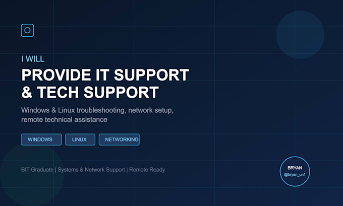 provide IT support help desk and online technical help services