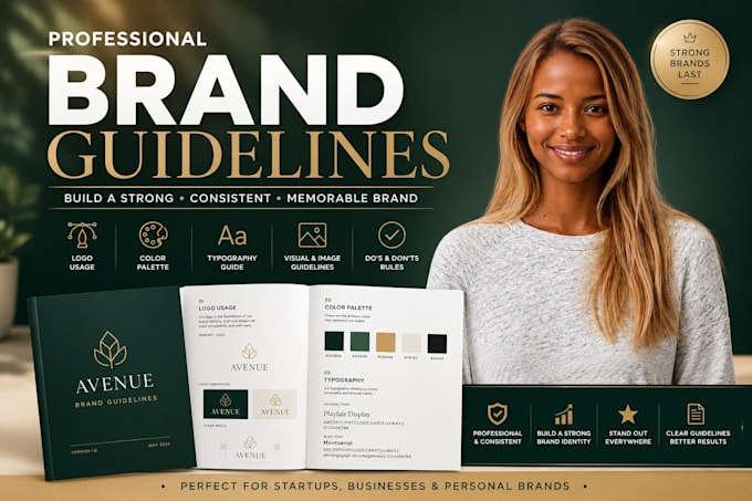 create professional brand guidelines and style guide