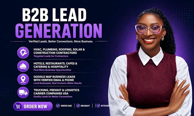 do b2b lead generation for hvac plumbing roofing solar, construction contractors