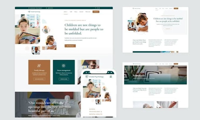 build, redesign avada wordpress website, avada theme customization, landing page