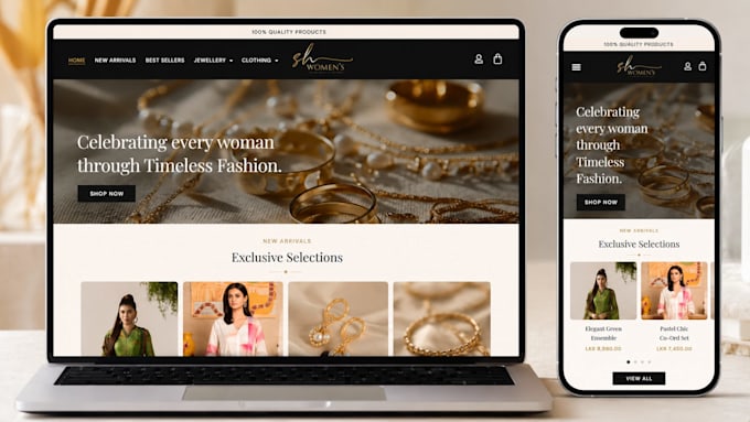 create a professional woocommerce online store