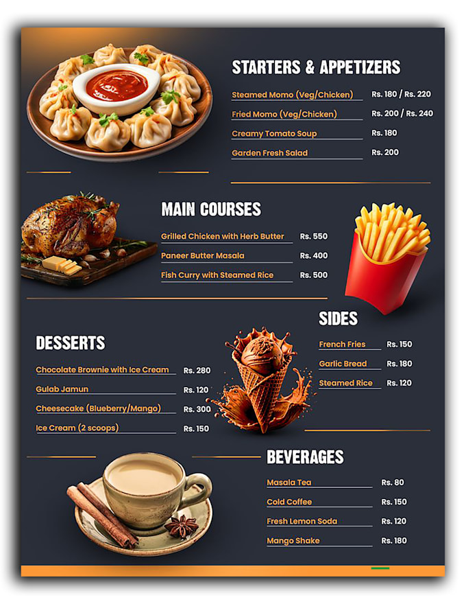 design menu design, restaurant menu design, digital menu board, food menu, menu